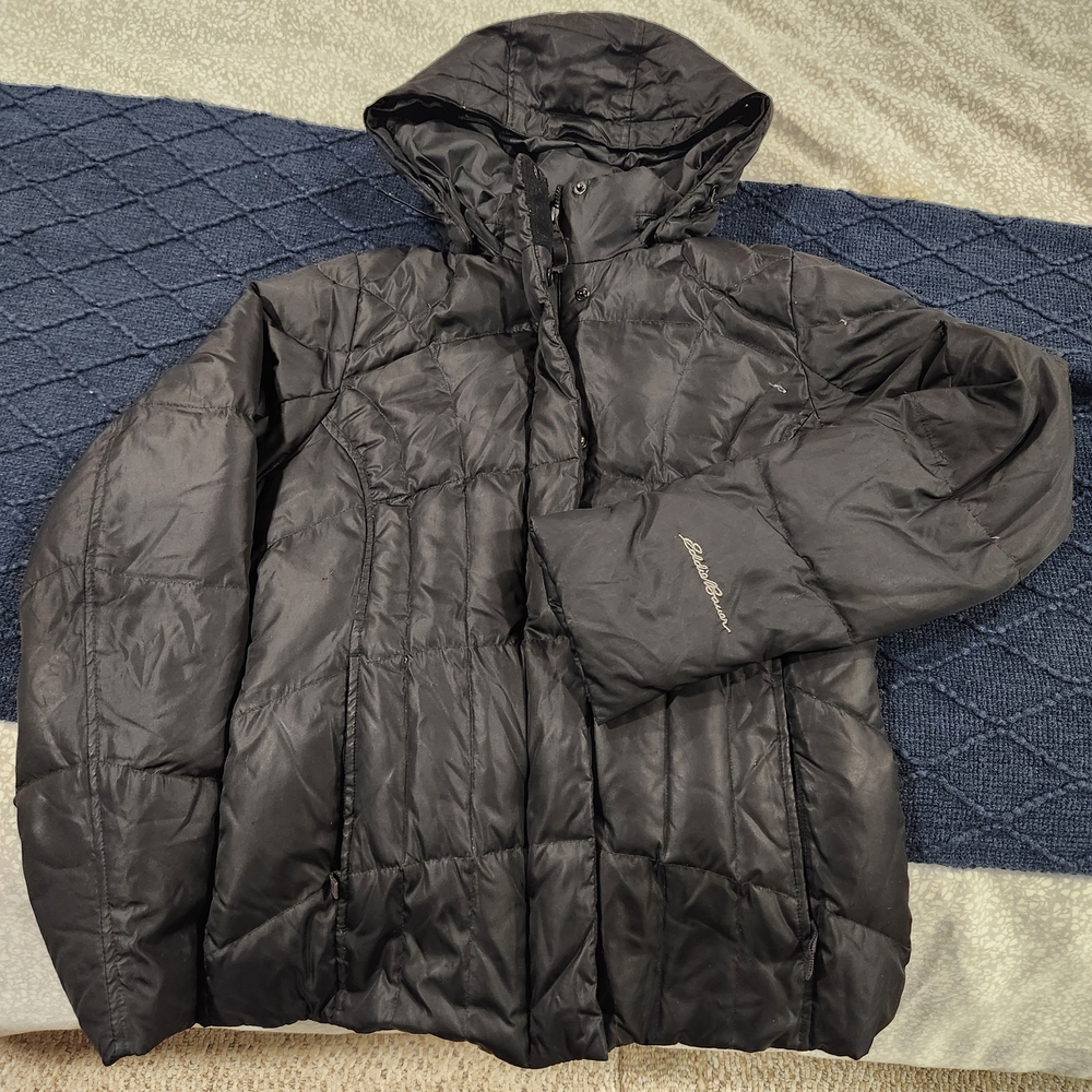 Eddie Bauer Womens Black Down Jacket